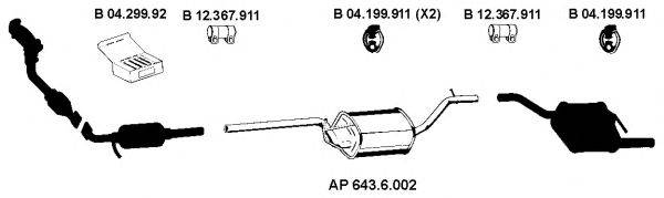 EBERSPACHER AP2157 Система випуску ОГ