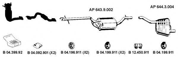 EBERSPACHER AP2159 Система випуску ОГ