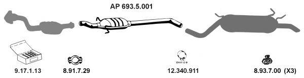 EBERSPACHER AP2443 Система випуску ОГ