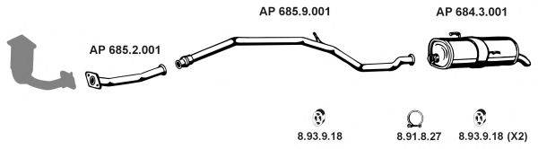 EBERSPACHER AP2474 Система випуску ОГ