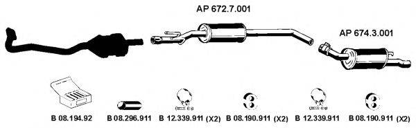 EBERSPACHER AP2274 Система випуску ОГ