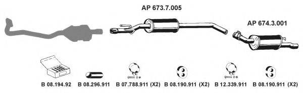 EBERSPACHER AP2276 Система випуску ОГ