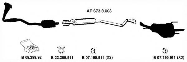 EBERSPACHER AP2278 Система випуску ОГ