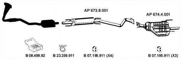 EBERSPACHER AP2283 Система випуску ОГ