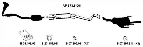 EBERSPACHER AP2284 Система випуску ОГ