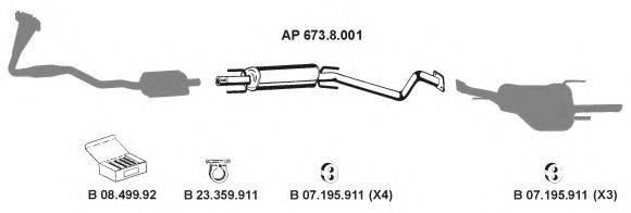 EBERSPACHER AP2287 Система випуску ОГ