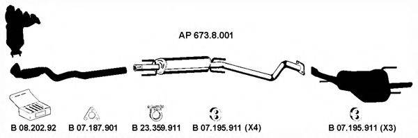 EBERSPACHER AP2296 Система випуску ОГ