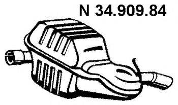 VOLVO 8683428 Глушник вихлопних газів кінцевий