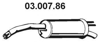 EBERSPACHER 0300786 Глушник вихлопних газів кінцевий