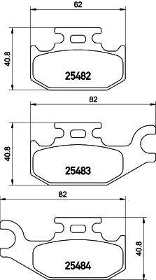 MINTEX MDB3277 Комплект гальмівних колодок, дискове гальмо