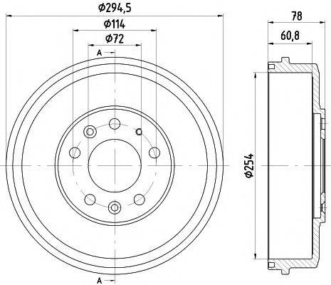 MINTEX MBD358 Гальмівний барабан