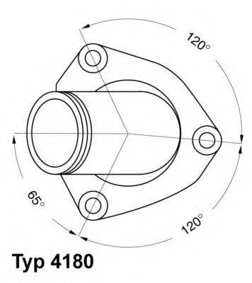 WAHLER 418082D Термостат, охолоджуюча рідина