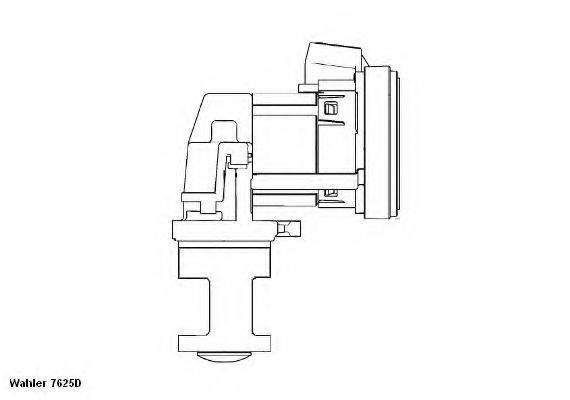 WAHLER 7625D Клапан повернення ОГ