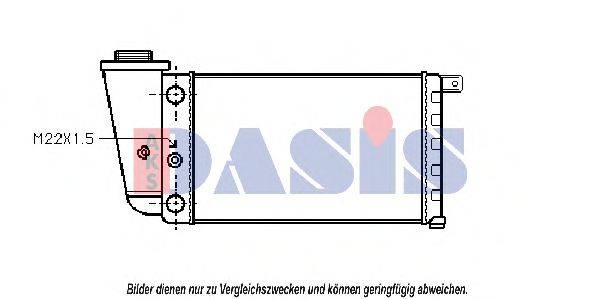 AKS DASIS 030010N Радіатор, охолодження двигуна