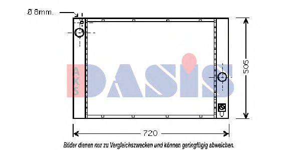 AKS DASIS 051006N Радіатор, охолодження двигуна