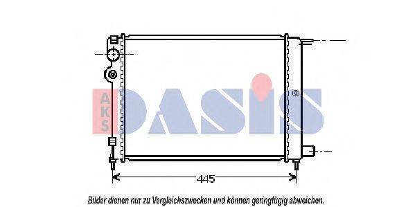 AKS DASIS 060640N Радіатор, охолодження двигуна