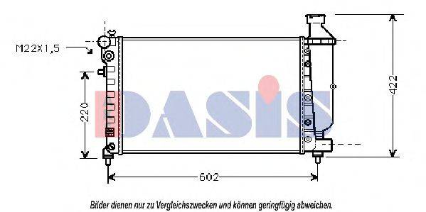 AKS DASIS 060920N Радіатор, охолодження двигуна