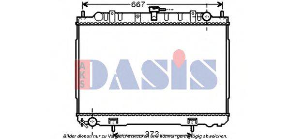 AKS DASIS 070119N Радіатор, охолодження двигуна