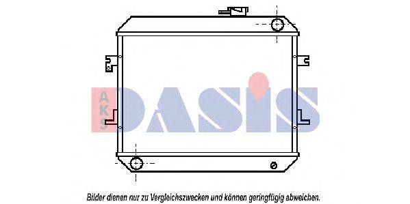 AKS DASIS 070540N Радіатор, охолодження двигуна