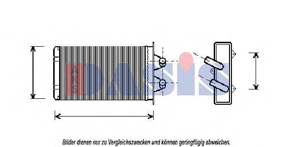 AKS DASIS 089090N Теплообмінник, опалення салону