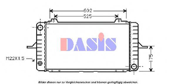 AKS DASIS 090037N Радіатор, охолодження двигуна