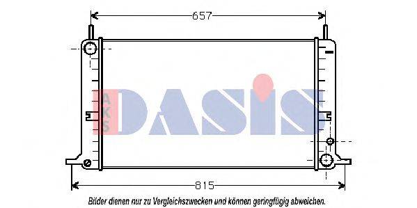 AKS DASIS 090450N Радіатор, охолодження двигуна