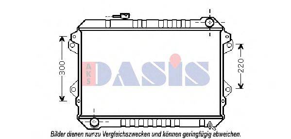 AKS DASIS 110069N Радіатор, охолодження двигуна