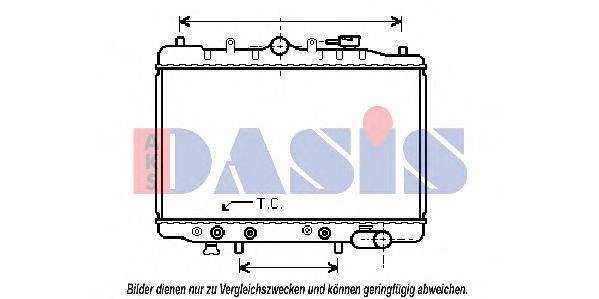 AKS DASIS 111040N Радіатор, охолодження двигуна