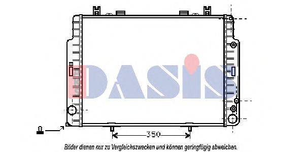 AKS DASIS 122730N Радіатор, охолодження двигуна