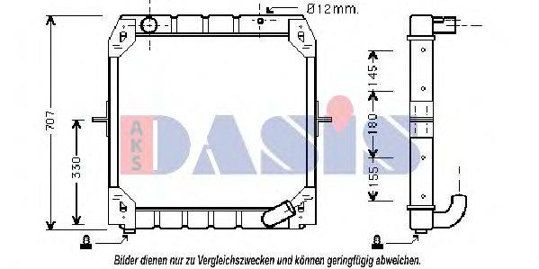 MERCEDES-BENZ A3815010301 Радіатор, охолодження двигуна