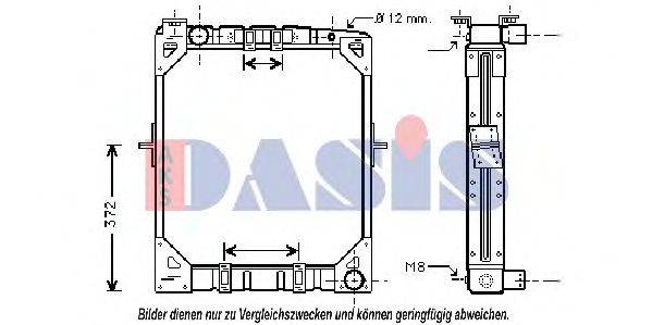 AKS DASIS 130510N Радіатор, охолодження двигуна