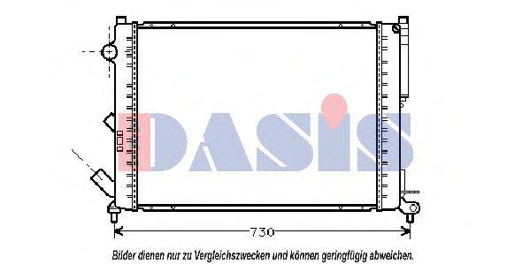 AKS DASIS 181450N Радіатор, охолодження двигуна