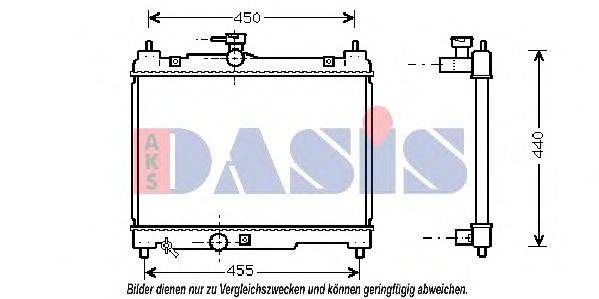 AKS DASIS 211700N Радіатор, охолодження двигуна