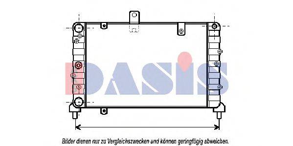 AKS DASIS 300350N Радіатор, охолодження двигуна