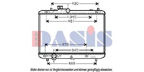 AKS DASIS 320032N Радіатор, охолодження двигуна