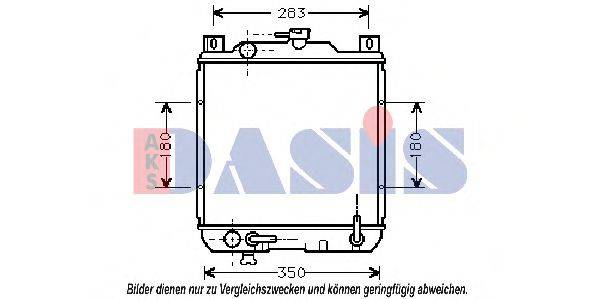 AKS DASIS 320200N Радіатор, охолодження двигуна