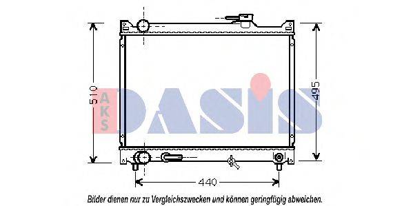 AKS DASIS 320450N Радіатор, охолодження двигуна