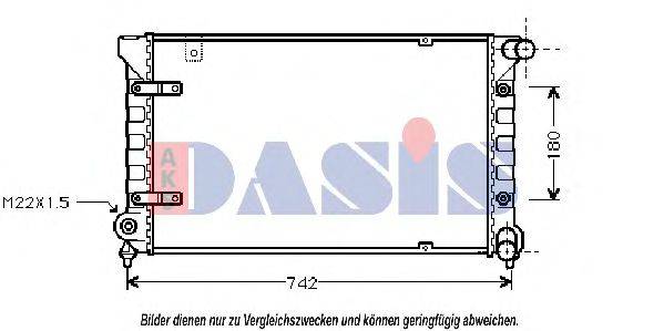 AKS DASIS 330050N Радіатор, охолодження двигуна