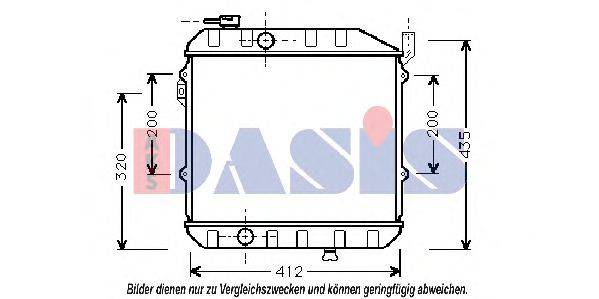 AKS DASIS 360040N Радіатор, охолодження двигуна