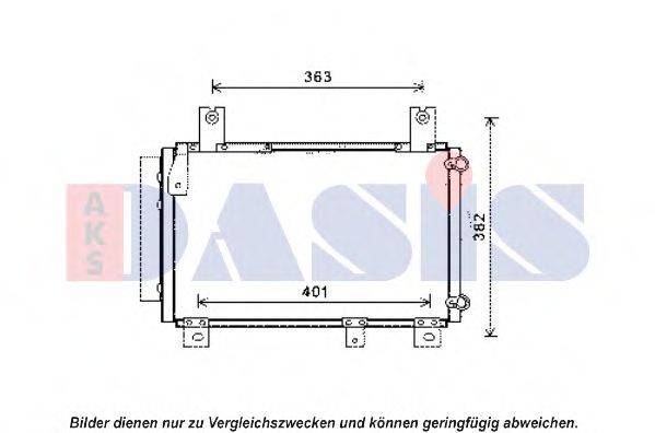 AKS DASIS 362007N Конденсатор, кондиціонер