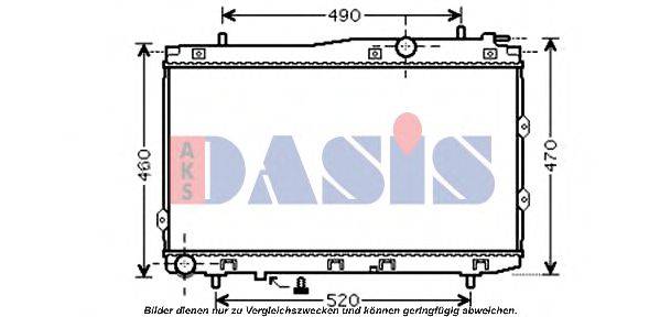 AKS DASIS 510083N Радіатор, охолодження двигуна