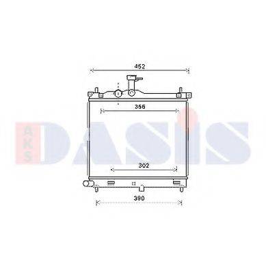 AKS DASIS 560073N Радіатор, охолодження двигуна