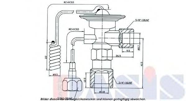 AKS DASIS 840128N Розширювальний клапан, кондиціонер