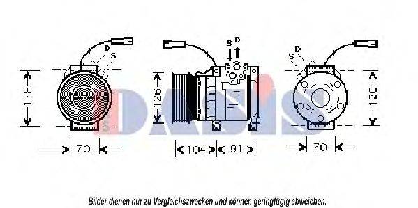 AKS DASIS 851357N Компресор, кондиціонер