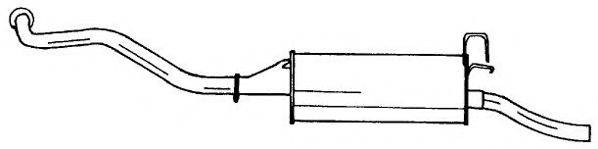 AKS DASIS SG50627 Глушник вихлопних газів кінцевий