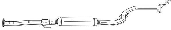 AKS DASIS SG23412 Середній глушник вихлопних газів