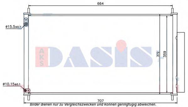 AKS DASIS 102036N Конденсатор, кондиціонер