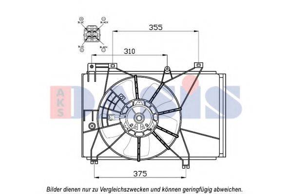 MAZDA ZJ3815025A Вентилятор, охолодження двигуна