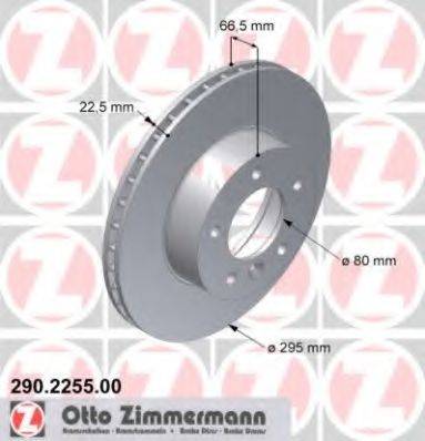 ZIMMERMANN 290225500 гальмівний диск