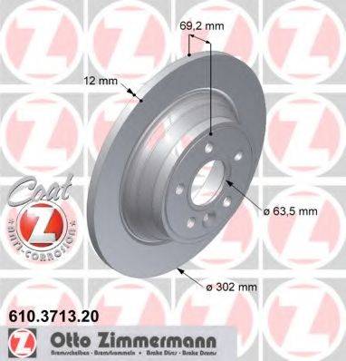 ZIMMERMANN 610371320 гальмівний диск